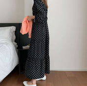 Vネック上品ドットタックフレアワンピース - select store mirror meVネック上品ドットタックフレアワンピース109742137mirror meselect store mirror me109742137S