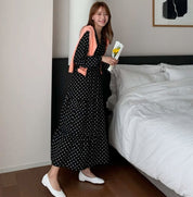 Vネック上品ドットタックフレアワンピース - select store mirror meVネック上品ドットタックフレアワンピース109742137mirror meselect store mirror me109742137S