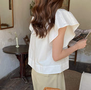 【動画あり】バイカラーバックリボンVネックトップス - select store mirror me【動画あり】バイカラーバックリボンVネックトップス174648528mirror meselect store mirror me174648528S