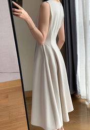 Vネックデザインピュアホワイトワンピース - select store mirror meVネックデザインピュアホワイトワンピース207105797mirror meselect store mirror me207105797S