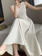 Vネックデザインピュアホワイトワンピース - select store mirror meVネックデザインピュアホワイトワンピース207105797mirror meselect store mirror me207105797S