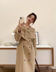 【インスタグラマー様ご愛用情報】 サイズ：XSサイズ着用即納,購入後3営業日内発送！【動画あり】トレンドショールデザイントレンチコート　 - select store mirror me【インスタグラマー様ご愛用情報】 サイズ：XSサイズ着用即納,購入後3営業日内発送！【動画あり】トレンドショールデザイントレンチコート　select store mirror meselect store mirror me252589539S